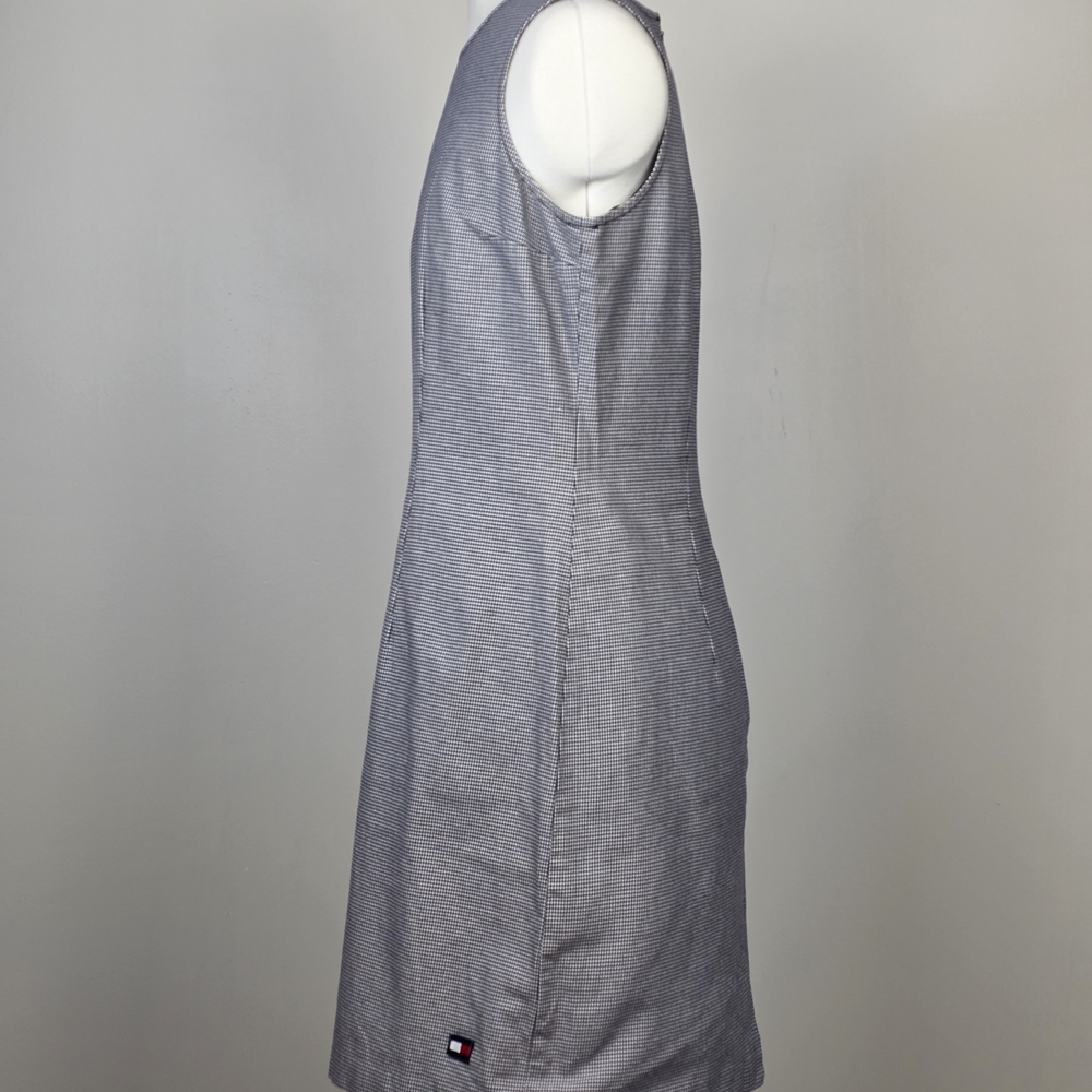 Tommy Hilfiger Vintage Shift Dress – Size 10–Mini Houndstooth Pattern- Hong kong - Picture 7 of 8